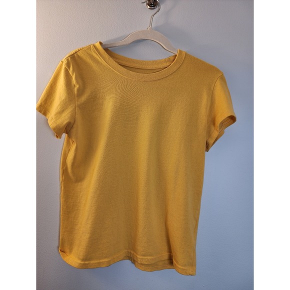 Urban Outfitters Tops - Urban Outfitters Womens Mustard Yellow Cotton Crew Neck Short Sleeve Tee M